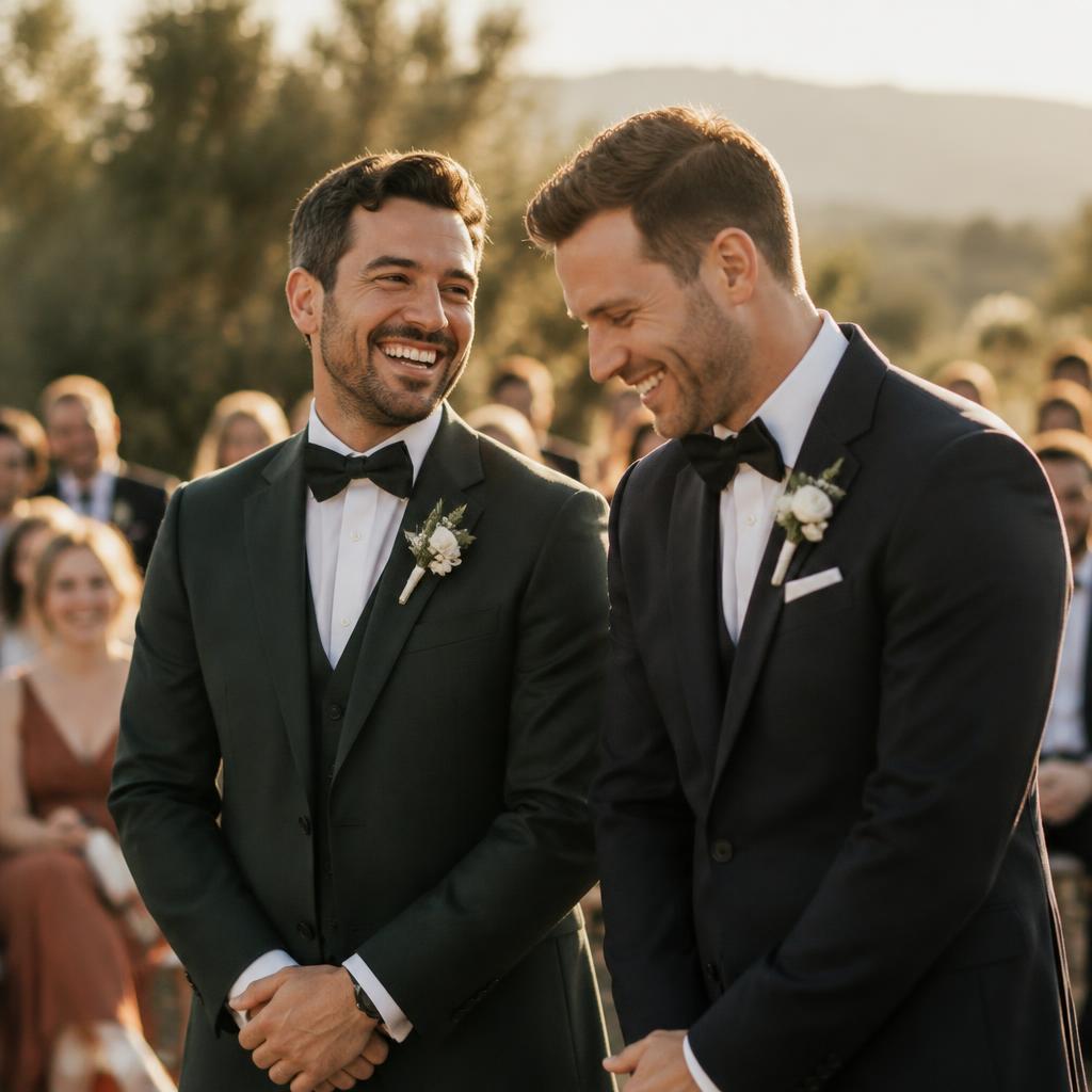 Recuerdo de la boda de Sergi y Xevi