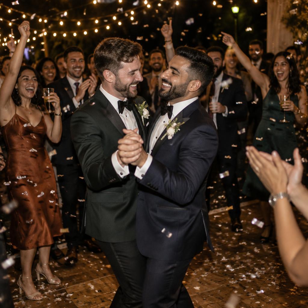Recuerdo de la boda de Sergi y Xevi