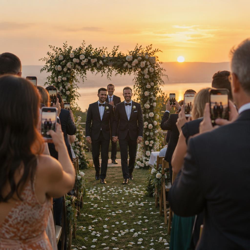 Recuerdo de la boda de Sergi y Xevi