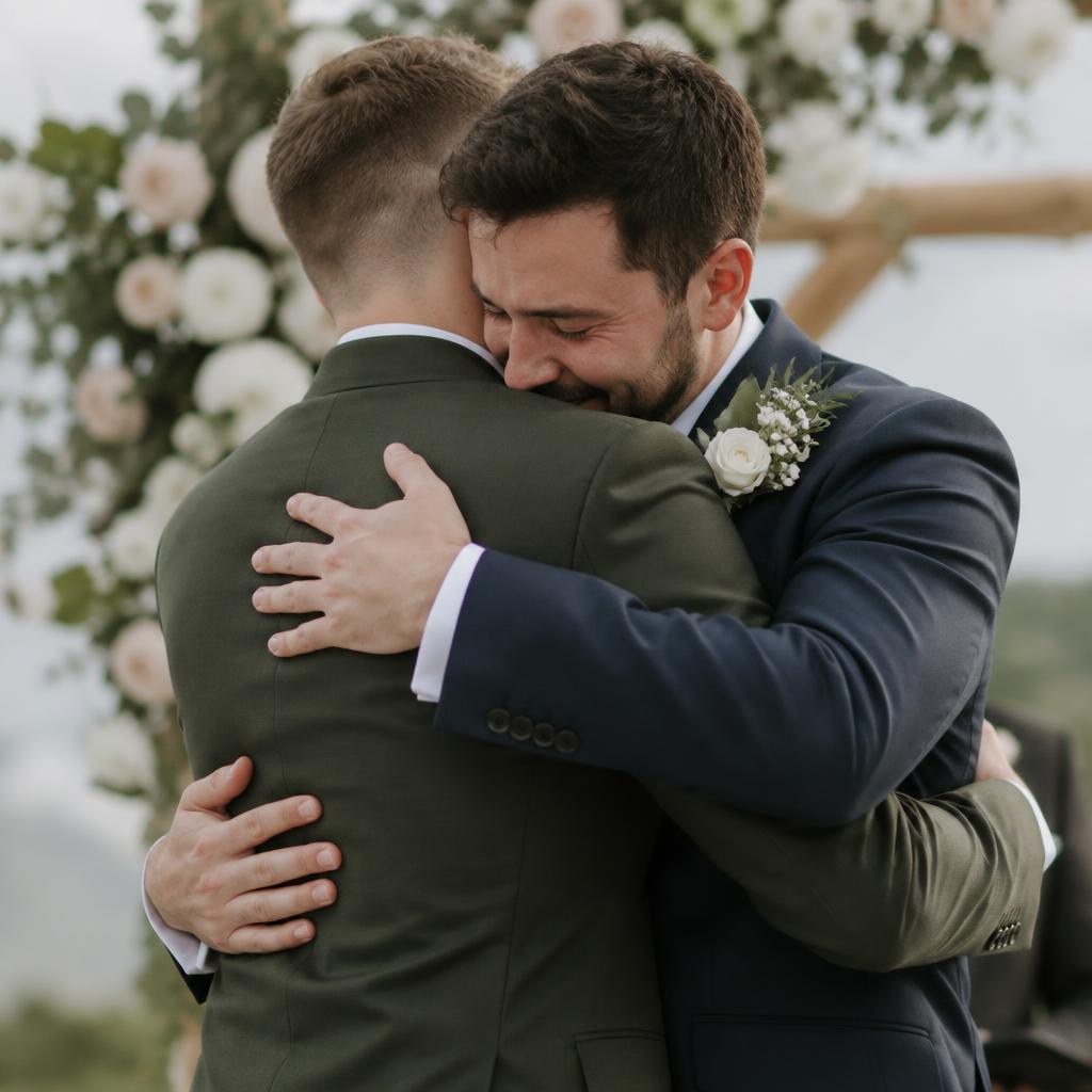 Recuerdo de la boda de Sergi y Xevi